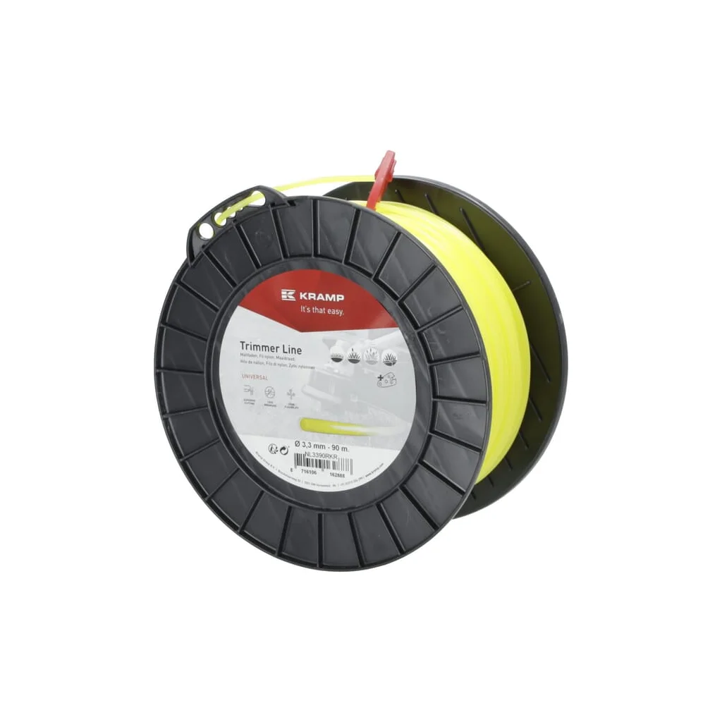 Fir de tăiere diametru 3,3mm, 90m, rotund, galben, Kramp NL3390RKR