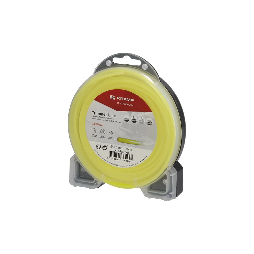 Fir de tăiere diametru 3mm, 15m, rotund, galben, Kramp NL3015RKR