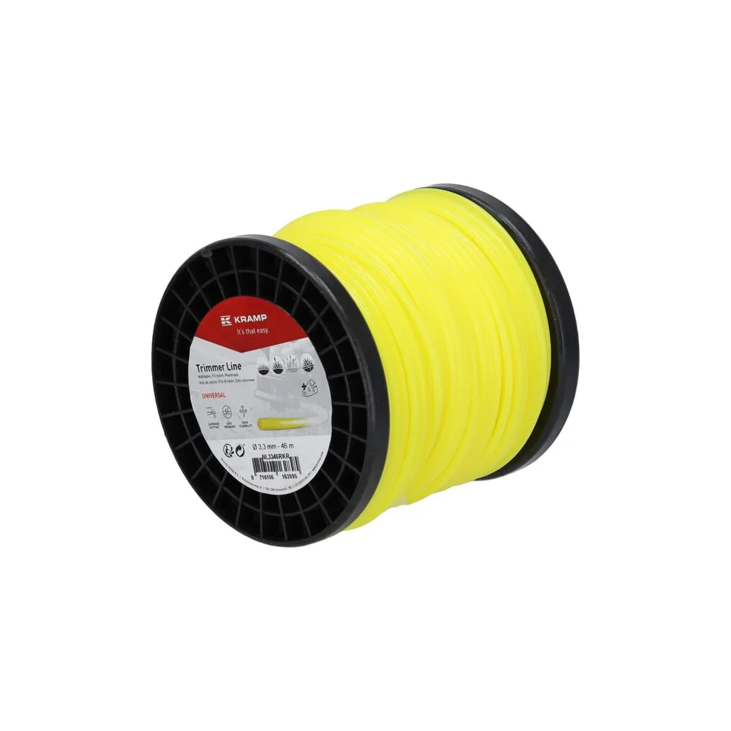 Fir de tăiere diametru 3,3mm, 46m, rotund, galben, Kramp NL3346RKR