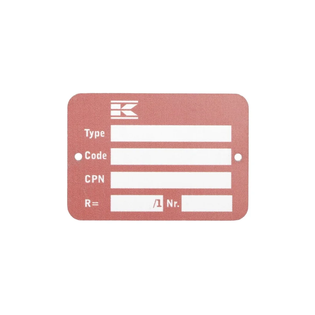 Placă de identificare KV/SOM Planetair PD9TP
