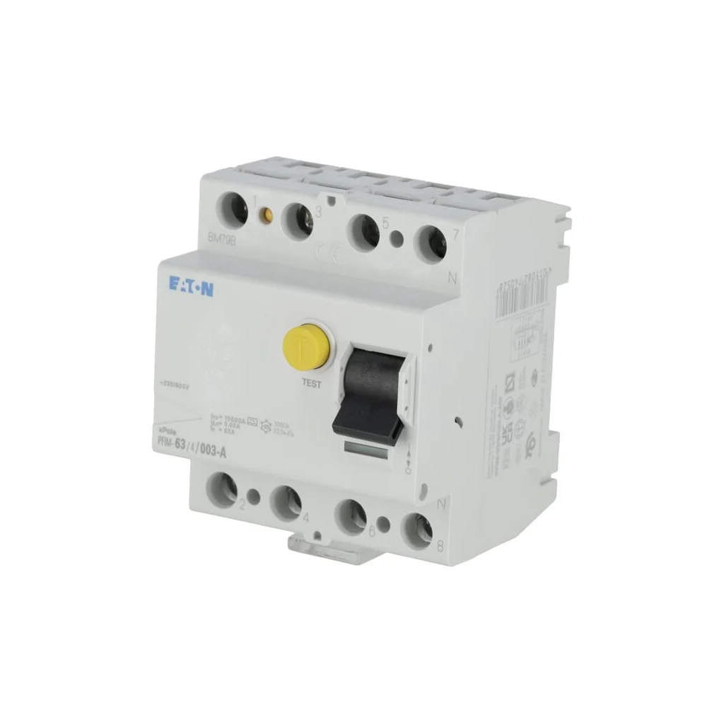 Întrerupător de circuit de defect la pământ 63A.4P.30mA PFIM634003A