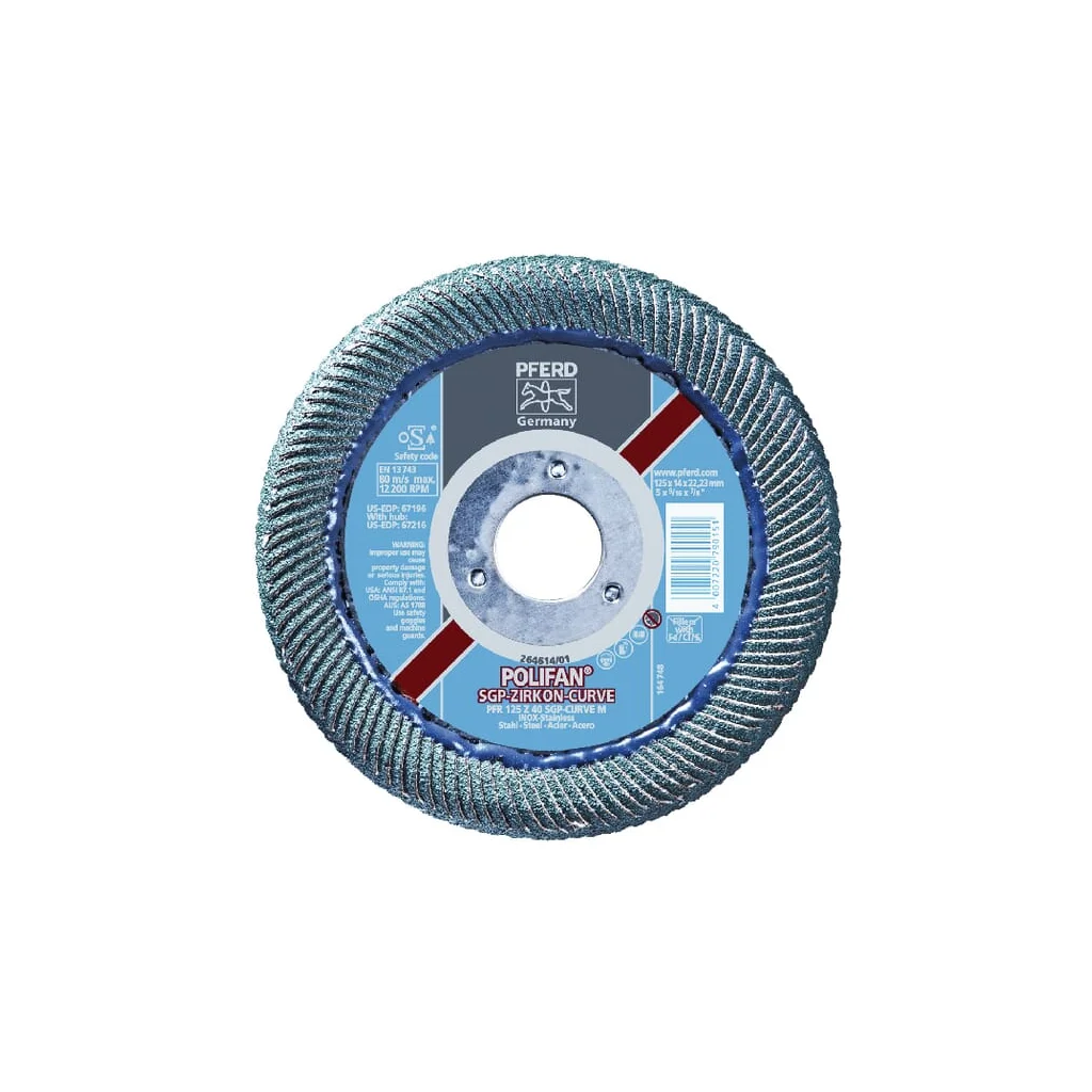Discuri de șlefuire evantai 125-5mm PFR125Z40M