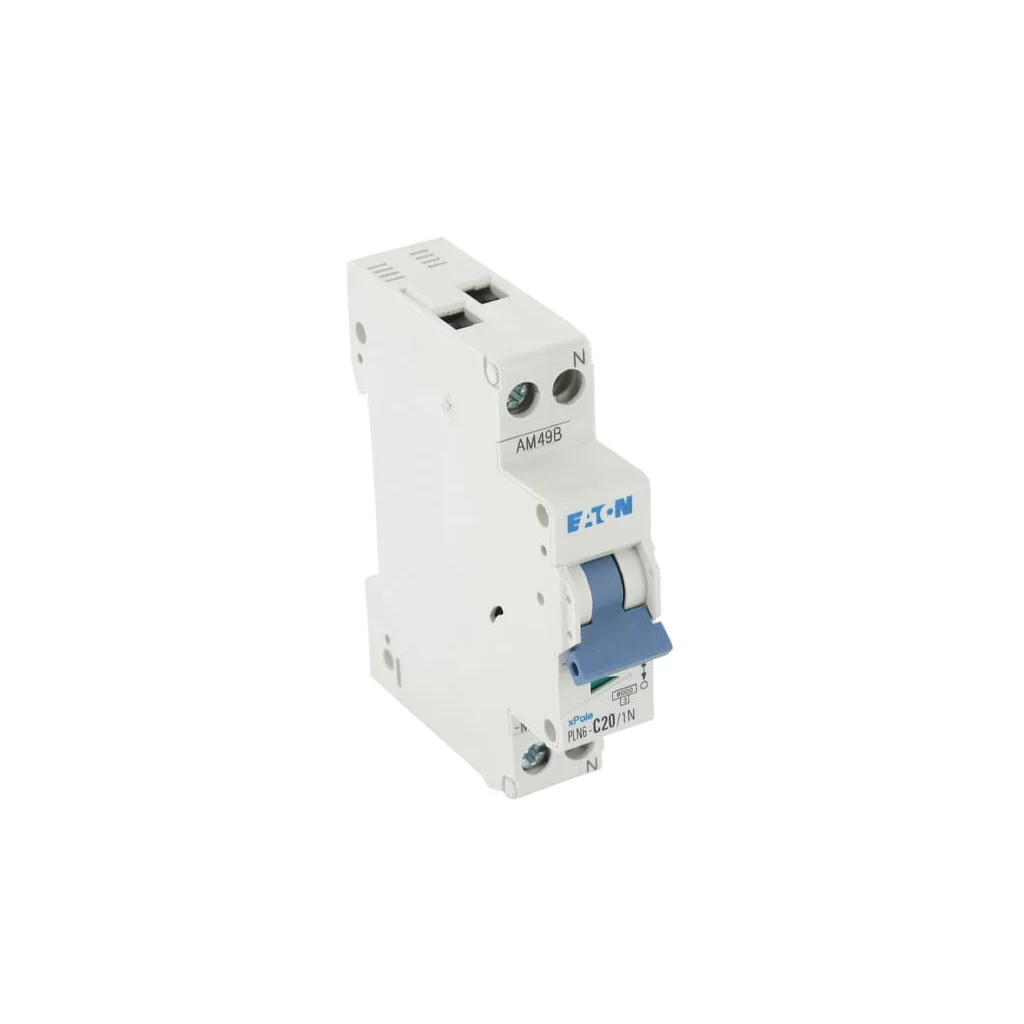 Întrerupător automat miniatural 20A, 1P+N, C PLN6C201N