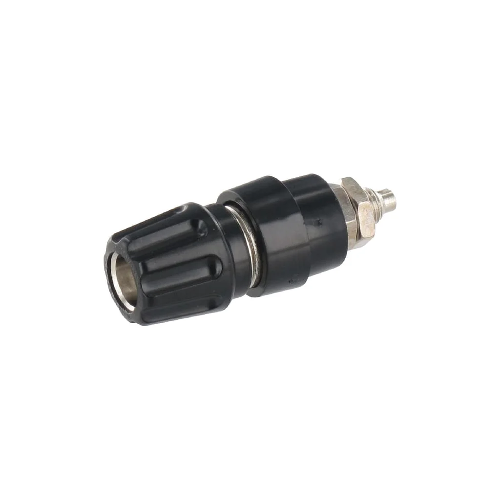 Bucşă ştecăr banană 4 mm neagră PKNI10BBK