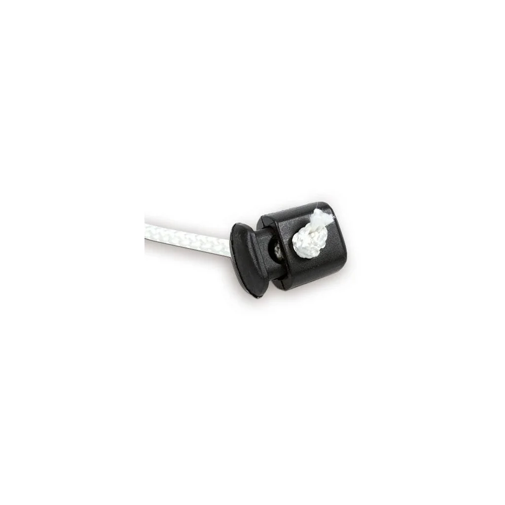 Opritor de cord, simplu, pentru funii cu diametrul de 5-7 mm, plastic negru PL11781