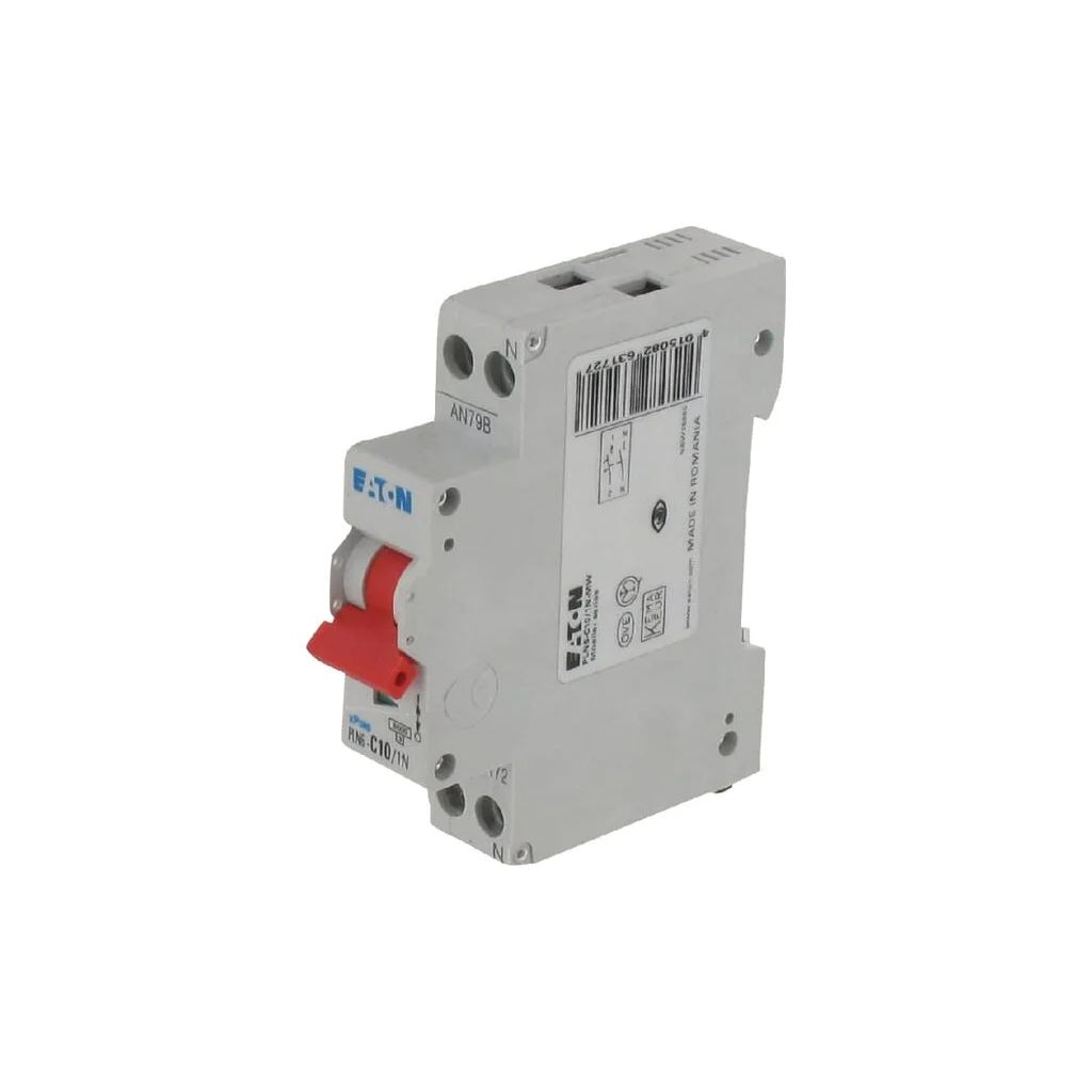 Întrerupător automat miniatural 10A, 1P+N, C PLN6C101N