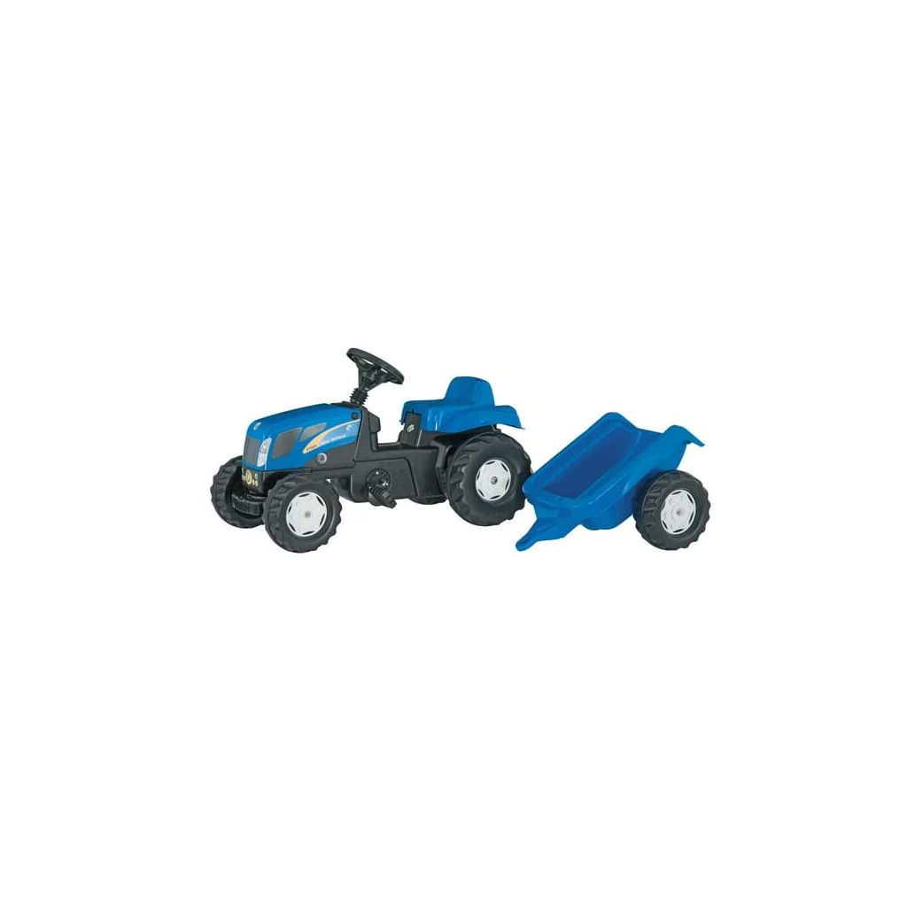Tractor cu pedale New Holland T7040 și remorcă, RollyKid R01307