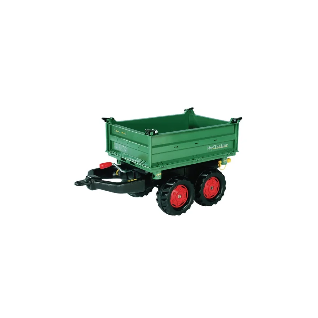 Remorcă basculabilă Mega cu deschidere pe 3 laturi, verde închis R12220