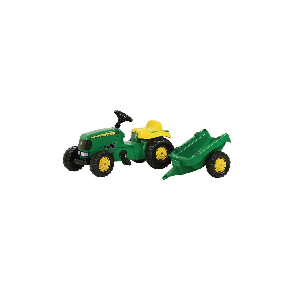 Tractor cu pedale John Deere cu remorcă rollyKid Rolly Toys R01219