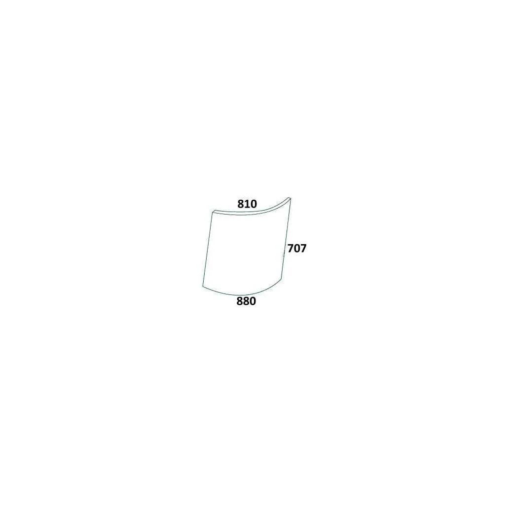 Sticlă geam superior dreapta R50753N