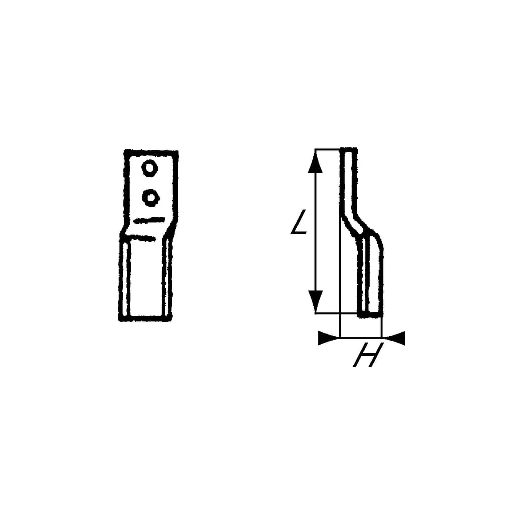 Cuțit freză rotație stânga 50mm grosime 12mm potrivit pentru Howard RB647254