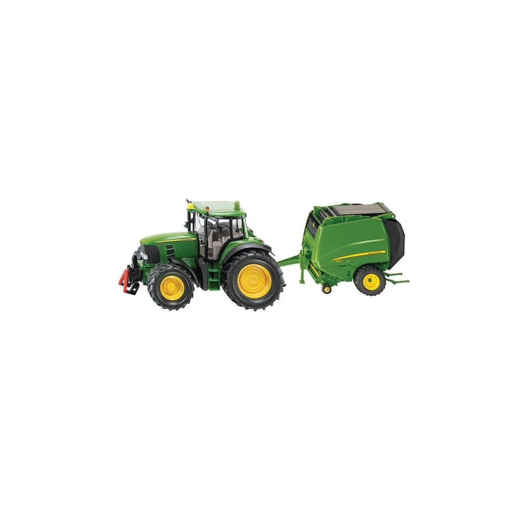 Tractor John Deere 6920 cu presă de baloți rotunzi S01665