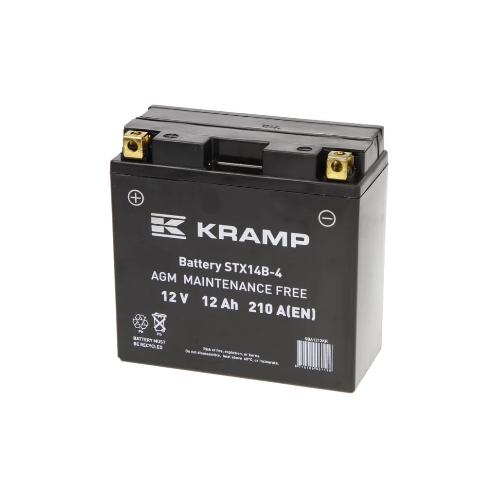 Baterie 12V 12Ah 210A sigilată Kramp SBA1212KR