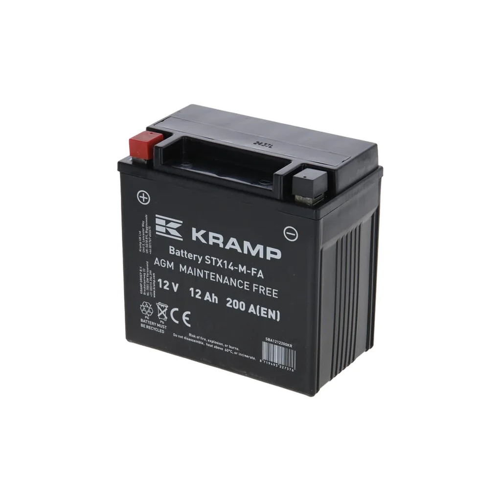Baterie 12V 12Ah 200A închisă Kramp SBA1212200KR