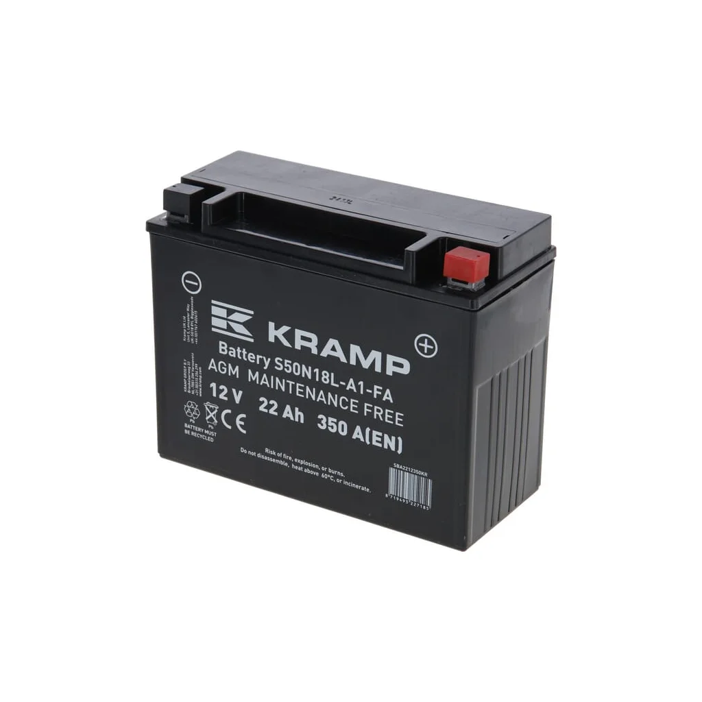 Baterie 12V 22Ah 350A închisă Kramp SBA2212350KR