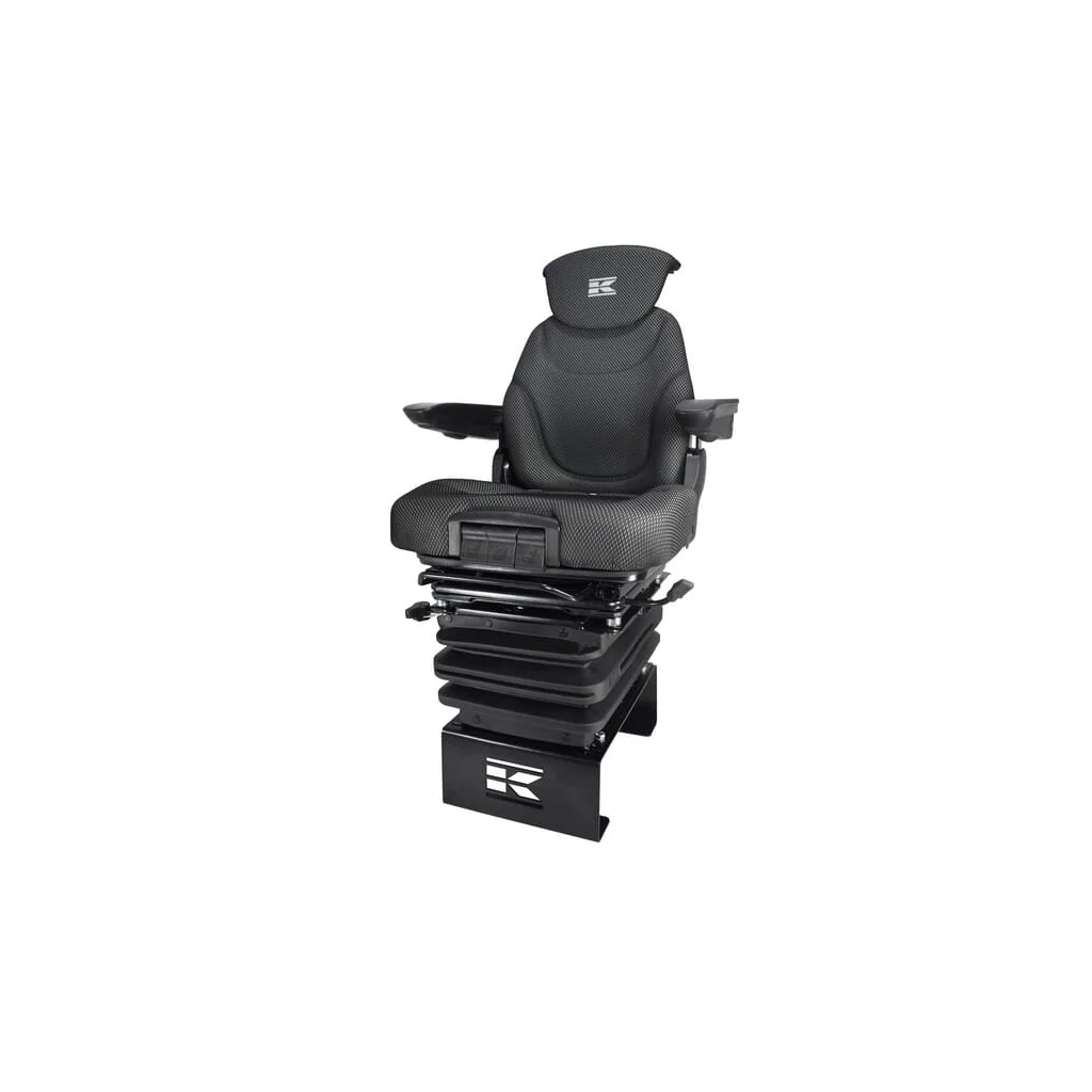 Scaun K-Lux, cu suspensie pneumatică, 520 mm, 12 V, negru SKL8201520BB