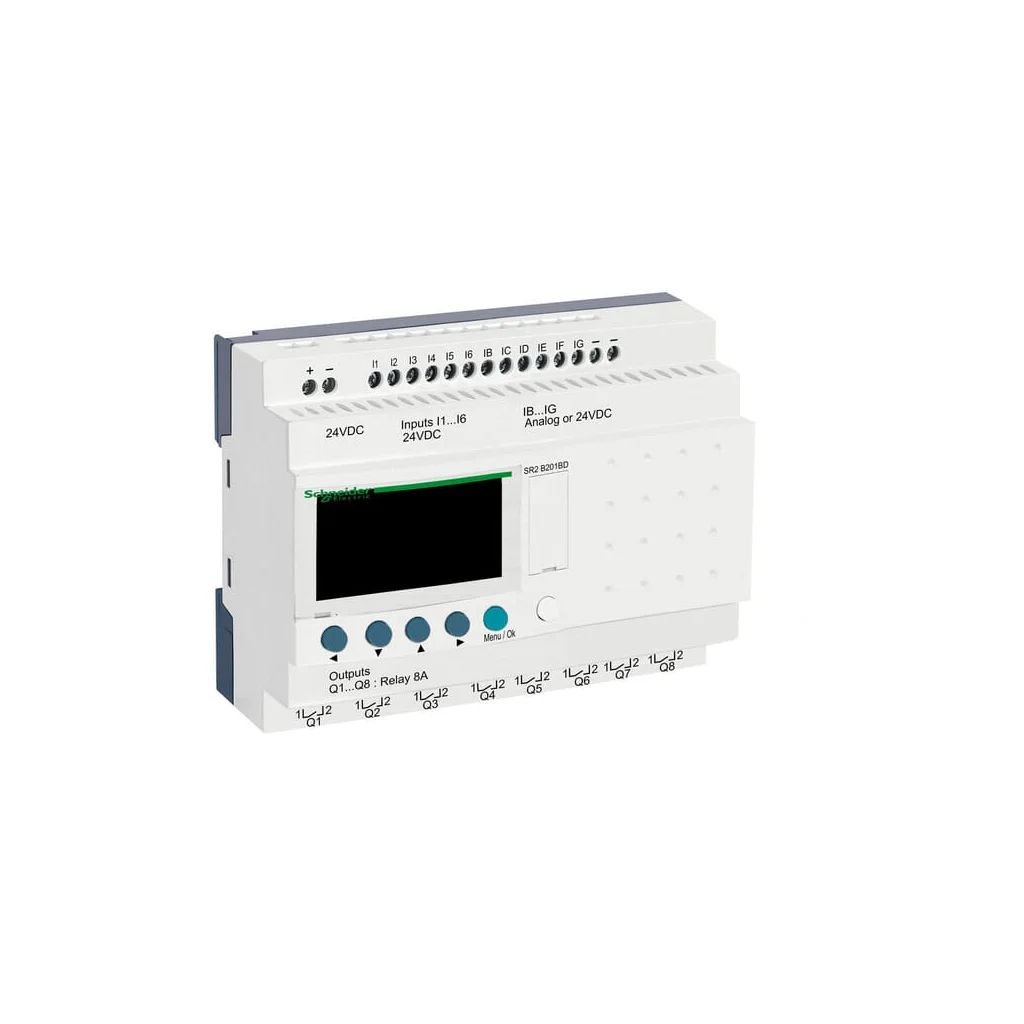 Zelio releu inteligent 12I/8RO, 24VDC SR2B201BD