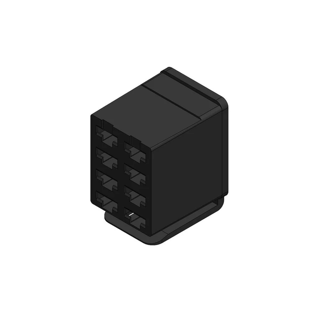 Conector pentru comutator basculant, carcasă mufă cu 8 pini, manșon terminal cu lamă SW10025KR