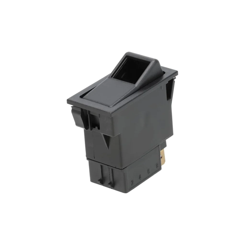 Comutator basculant, I-0, pornit-oprit, 12V, 7 pini, iluminare funcțională, cu bec SW10020KR