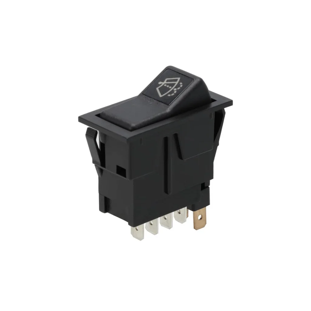 Întrerupător basculant, I-0-(II), pornit-pornit-mamă, 12V, 8 pini, ștergător parbriz SW10058KR