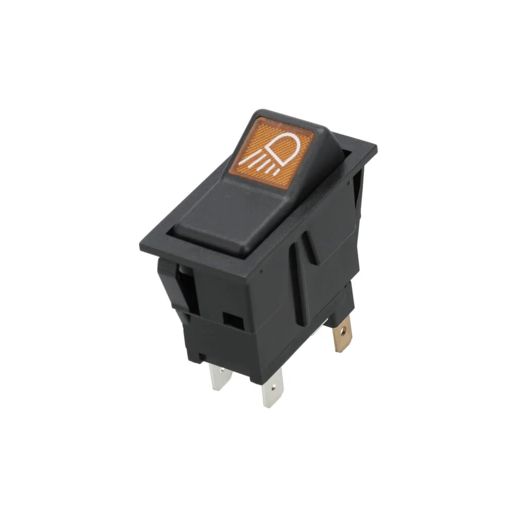 Întrerupător basculant, I-0, pornit-pornit, 12V, 4 pini, lampă de lucru stânga SW10039KR
