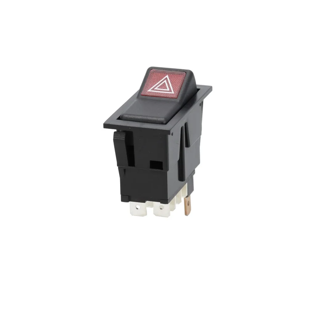 Întrerupător basculant, I-0, 12 V, 7 pini, avertizare de pericol SW10037KR