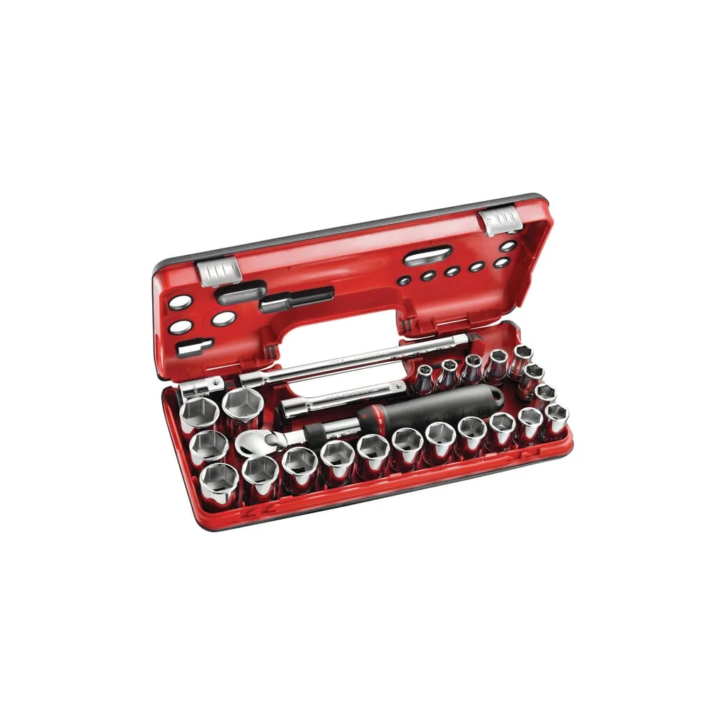 Set de chei tubulare 1/2" 25 piese SXLDBOX2