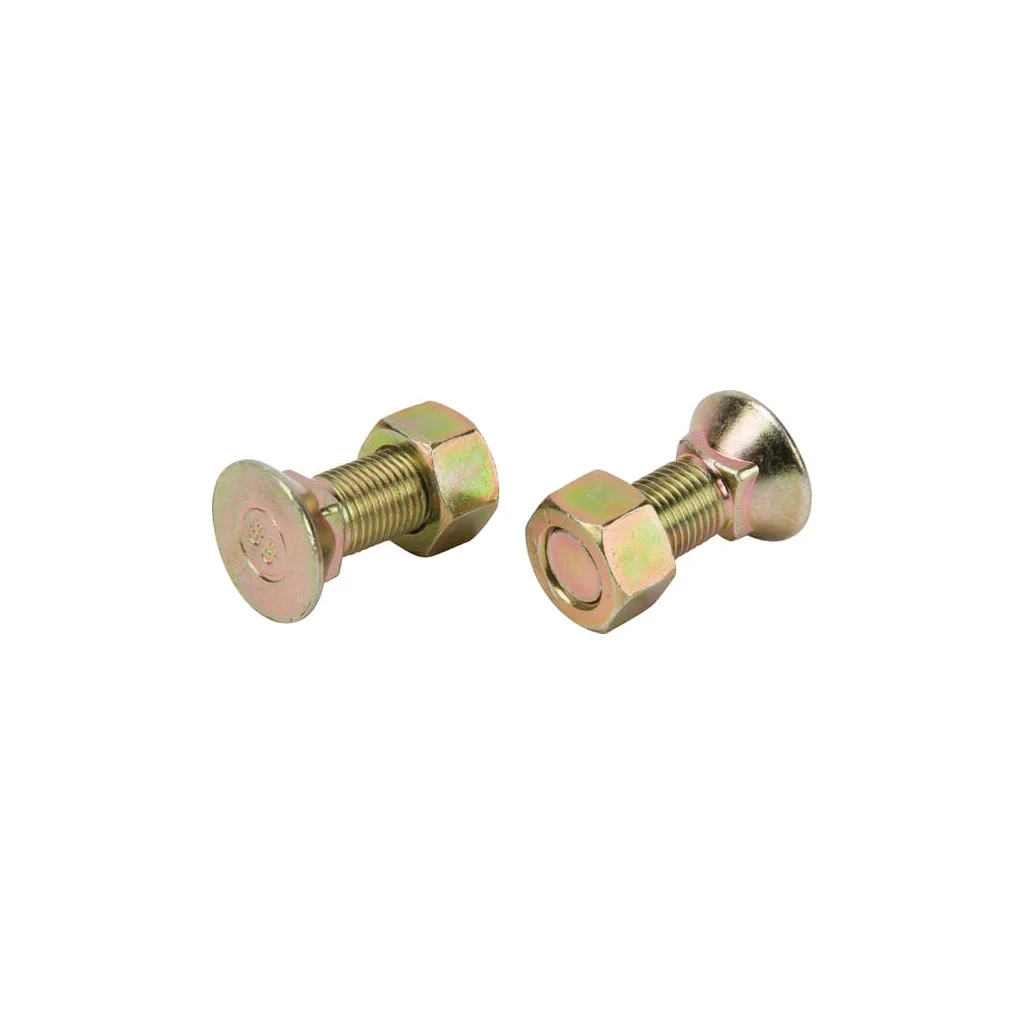 Șurub plug cu gât pătrat și piuliță 1/2"x35mm 2 buc. TB91002