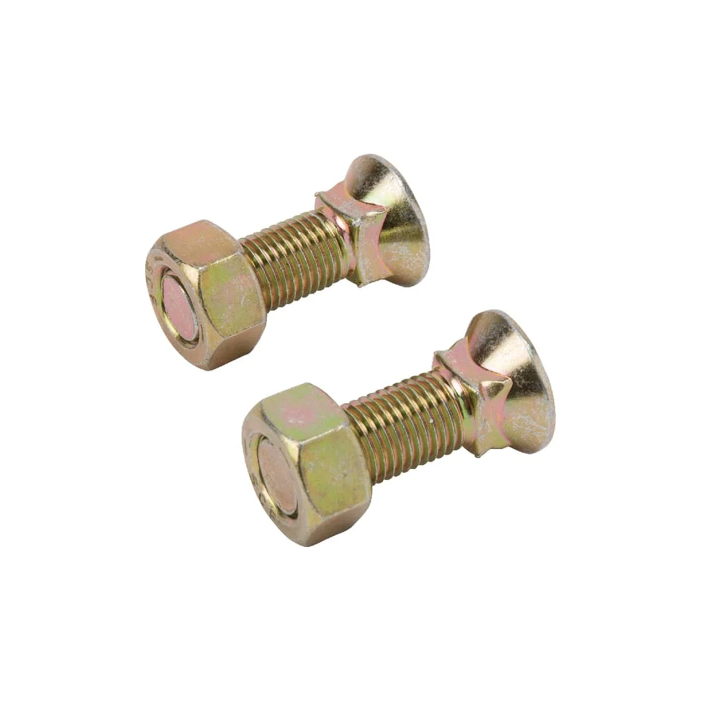 Șurub plug cu gât pătrat și piuliță 7/16"x35mm 2 buc. TB80010