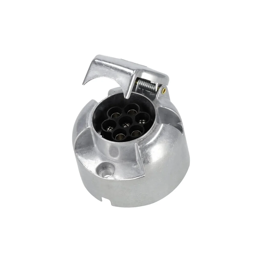 Priză de remorcă cu 7 pini, aluminiu 12V, terminale cu șuruburi TR00006KR