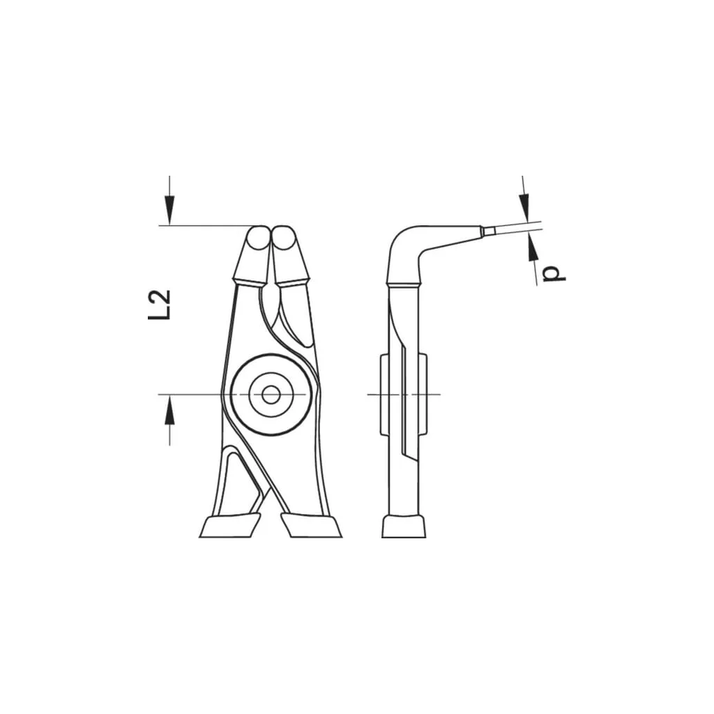 Cleste pentru sigurante diametru 8-13mm interne indoite 90° TA8000J01