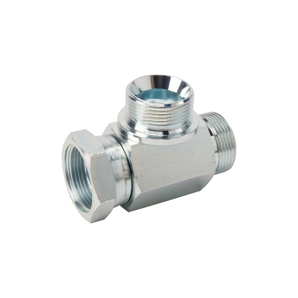 Racord T lateral orientabil mamă/tată/tată 1 1/4" BSP TFMM20