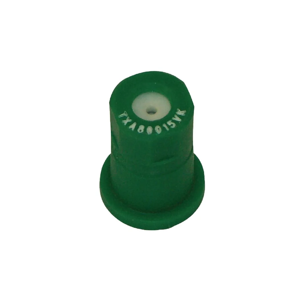 Duză conică goală TXA 80° 015 verde din material ceramic TeeJet TXA80015VK