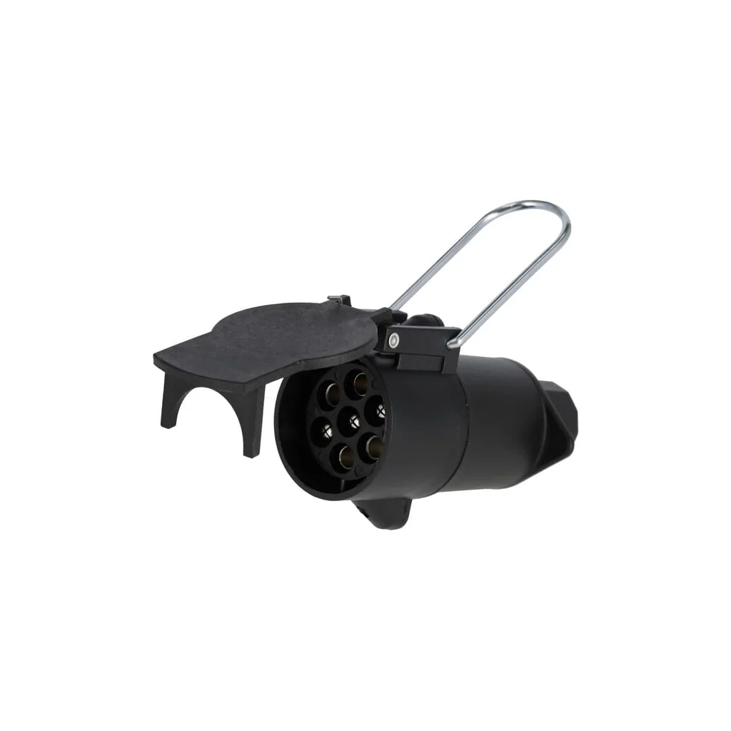 Priza remorcă 7 pini, plastic, 12V, terminale cu șurub, protecție intemperii TR00015KR