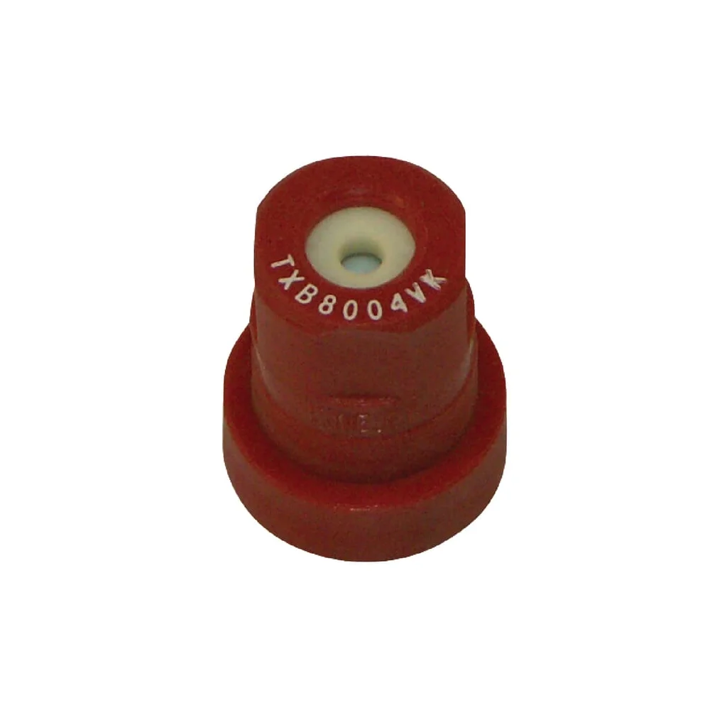 Duză conică goală TXB 80° 04 roșie din material ceramic TeeJet TXB8004VK
