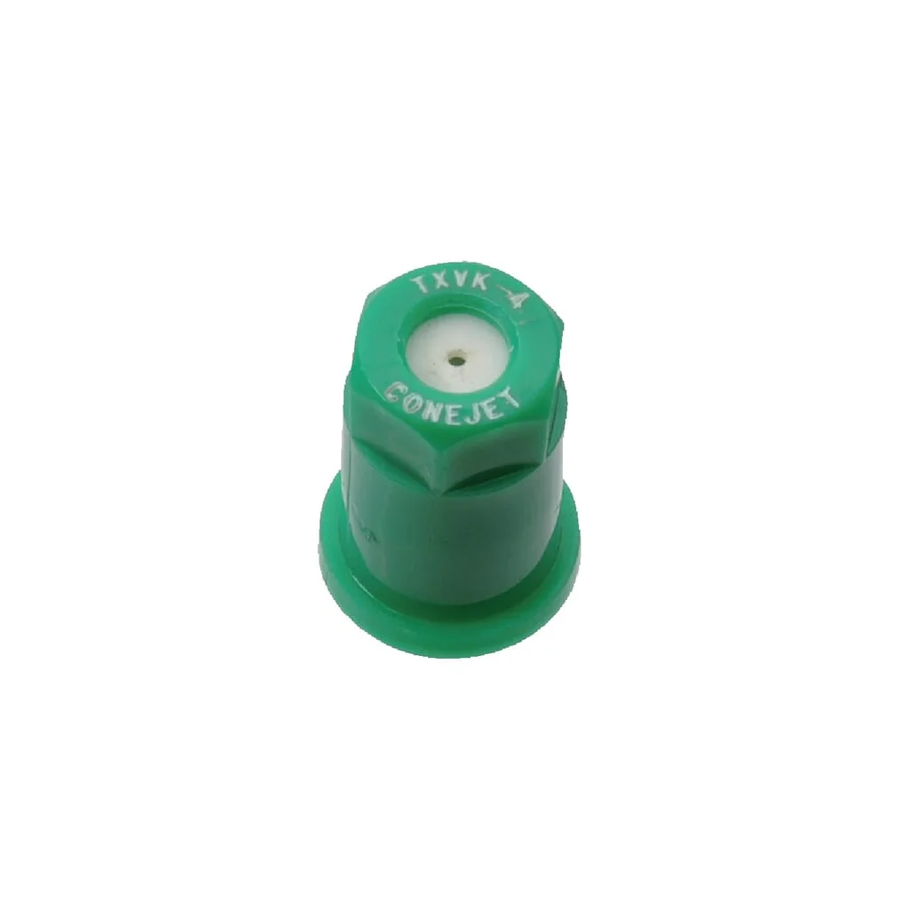 Duză conică goală TXVK 80° 015 verde din material ceramic TeeJet TXVK4