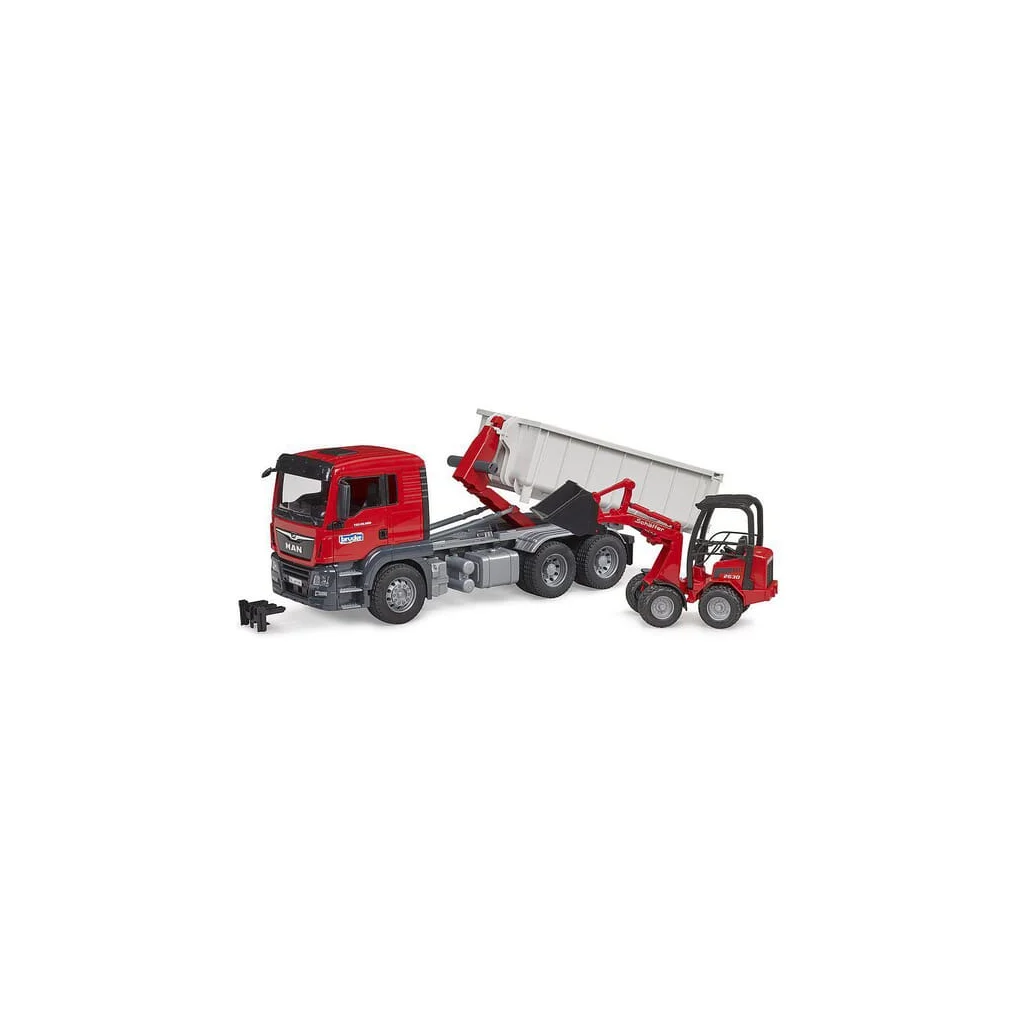 MAN TGS Camion cu container basculabil și încărcător SchäfferCompact 2630 U03767
