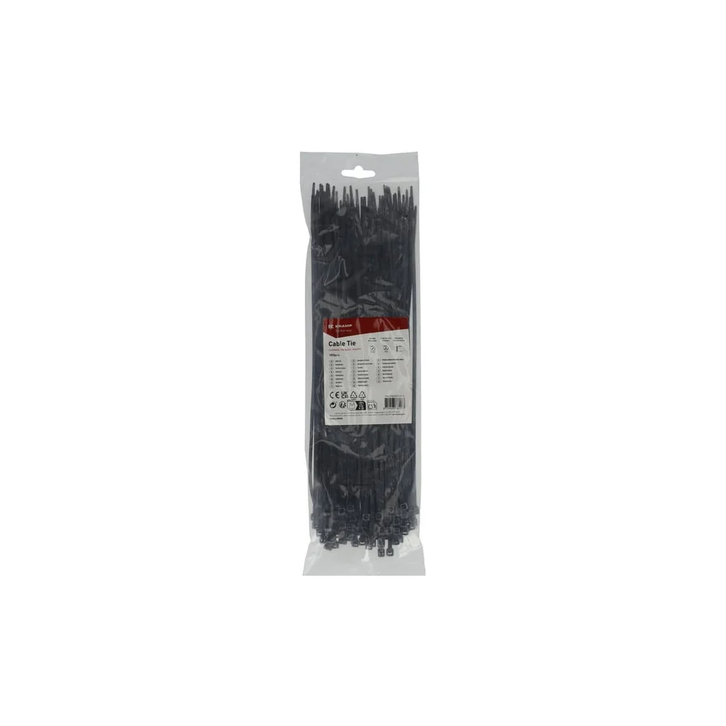 Colier pentru cablu 3.6x300mm, FW negru, 100buc TR01FW36300BLA