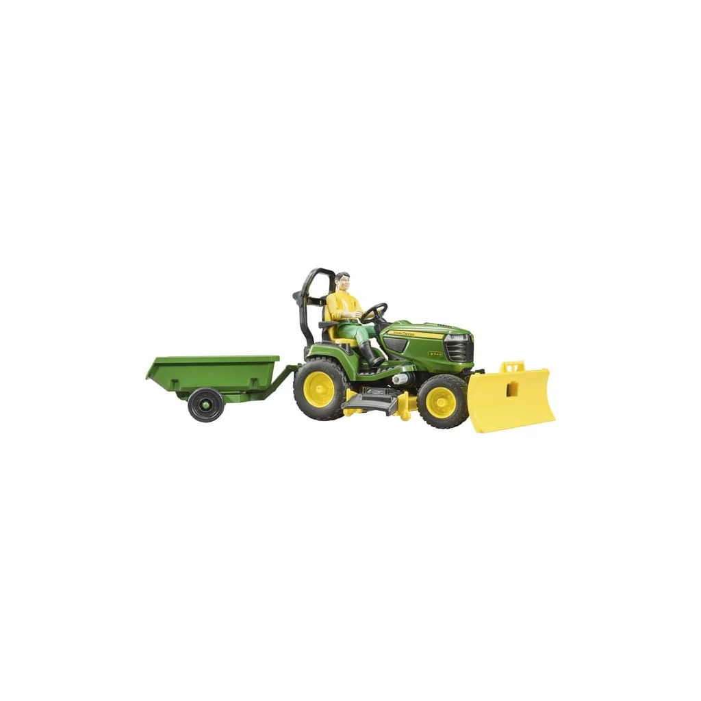 Tractor de cosit John Deere cu remorcă și grădinar U62104