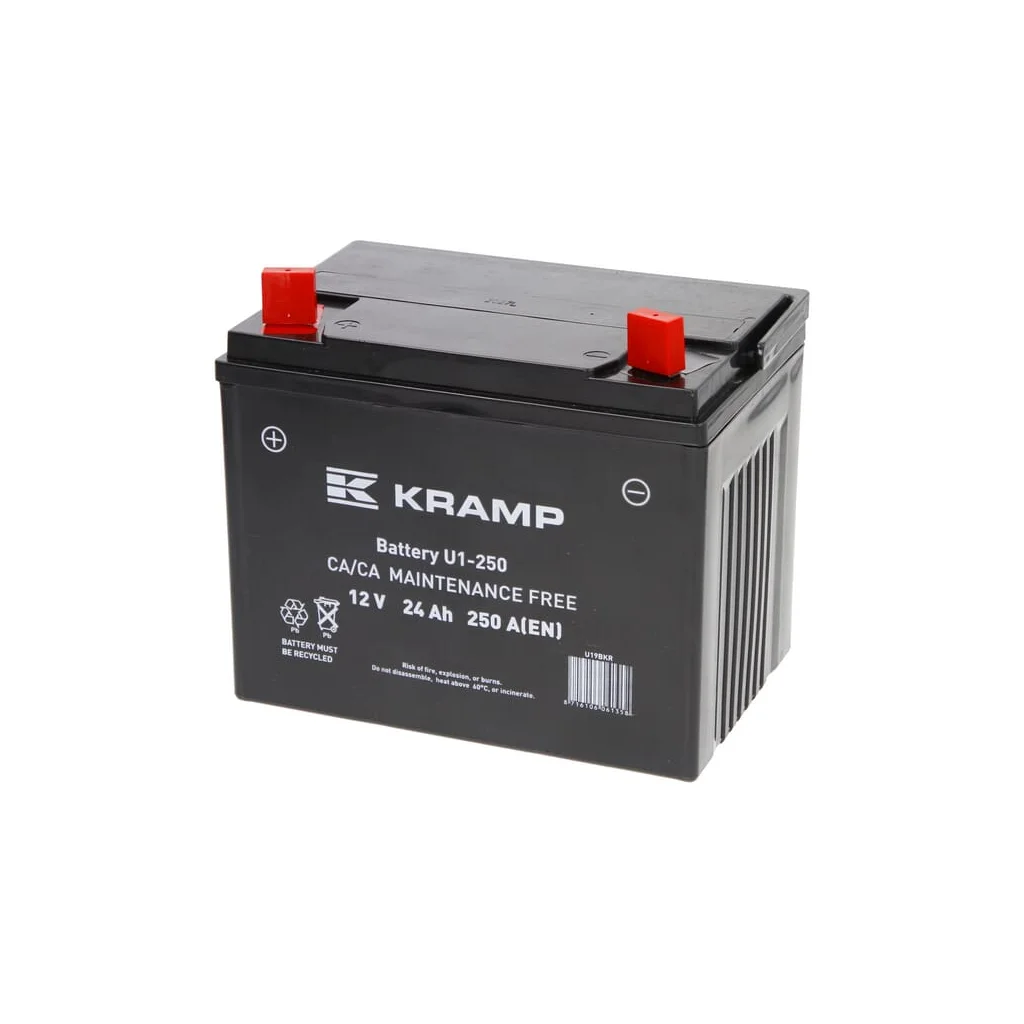 Baterie U1 12V 24Ah 250A închisă Kramp U19BKR