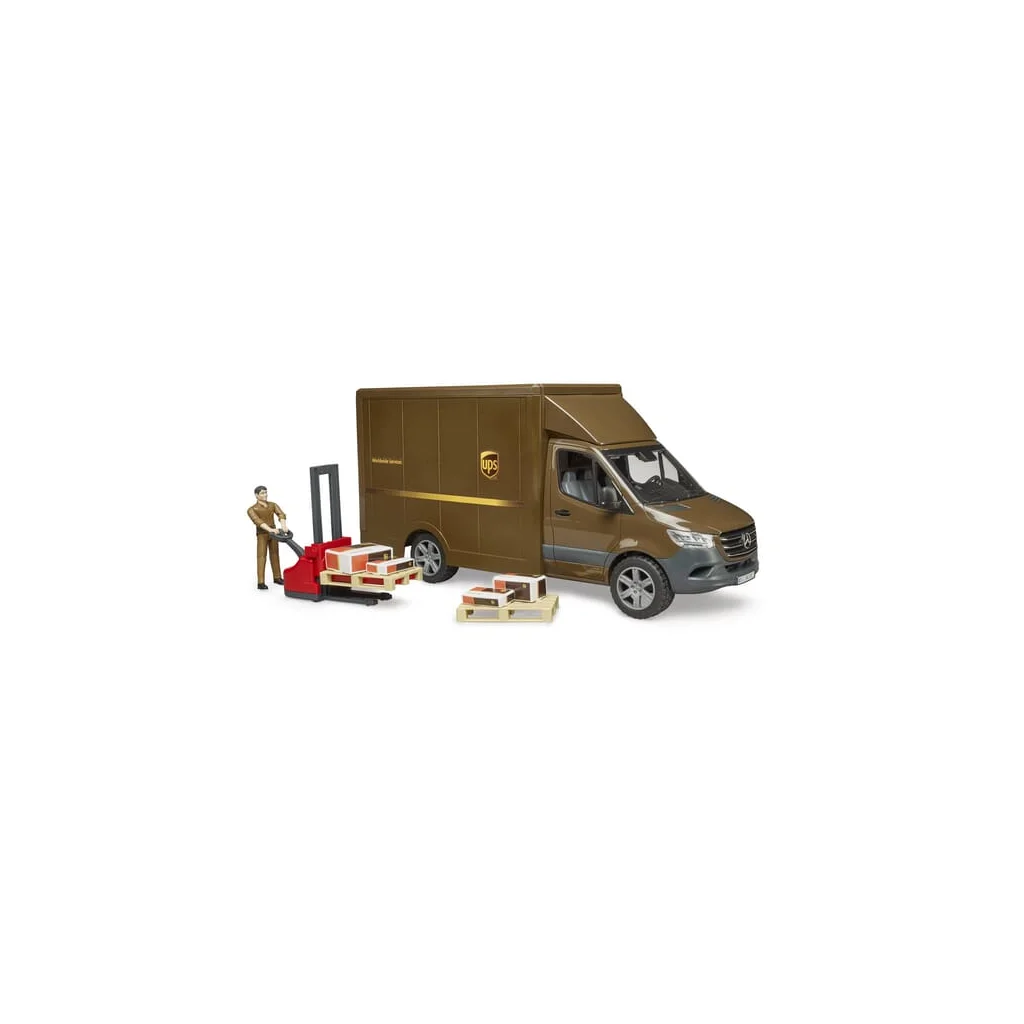Camionetă curier UPS MB Sprinter cu șofer și accesorii U02678