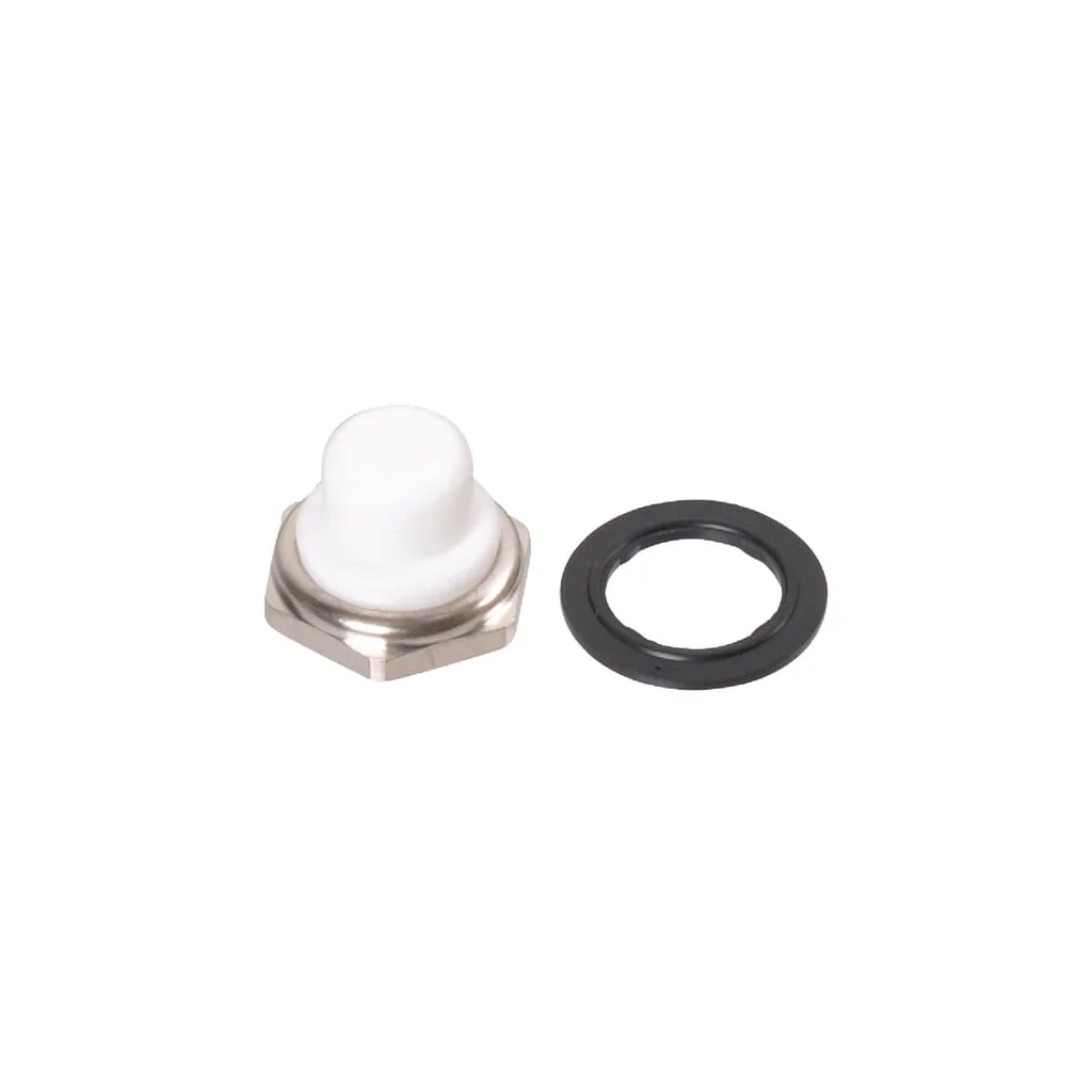 Capac comutator cu buton 12 mm alb U16547