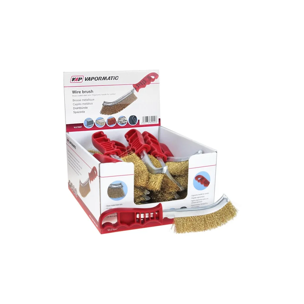 Perie de sârmă - mâner din plastic Vapormatic (x24) VLC1047