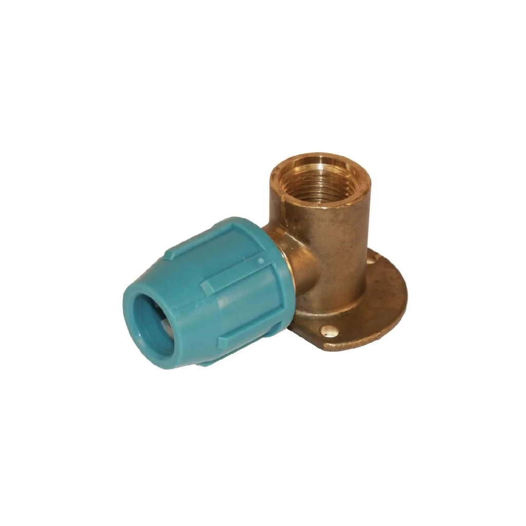 Alamă cot cu prindere în perete 25x3/4" UN4712534