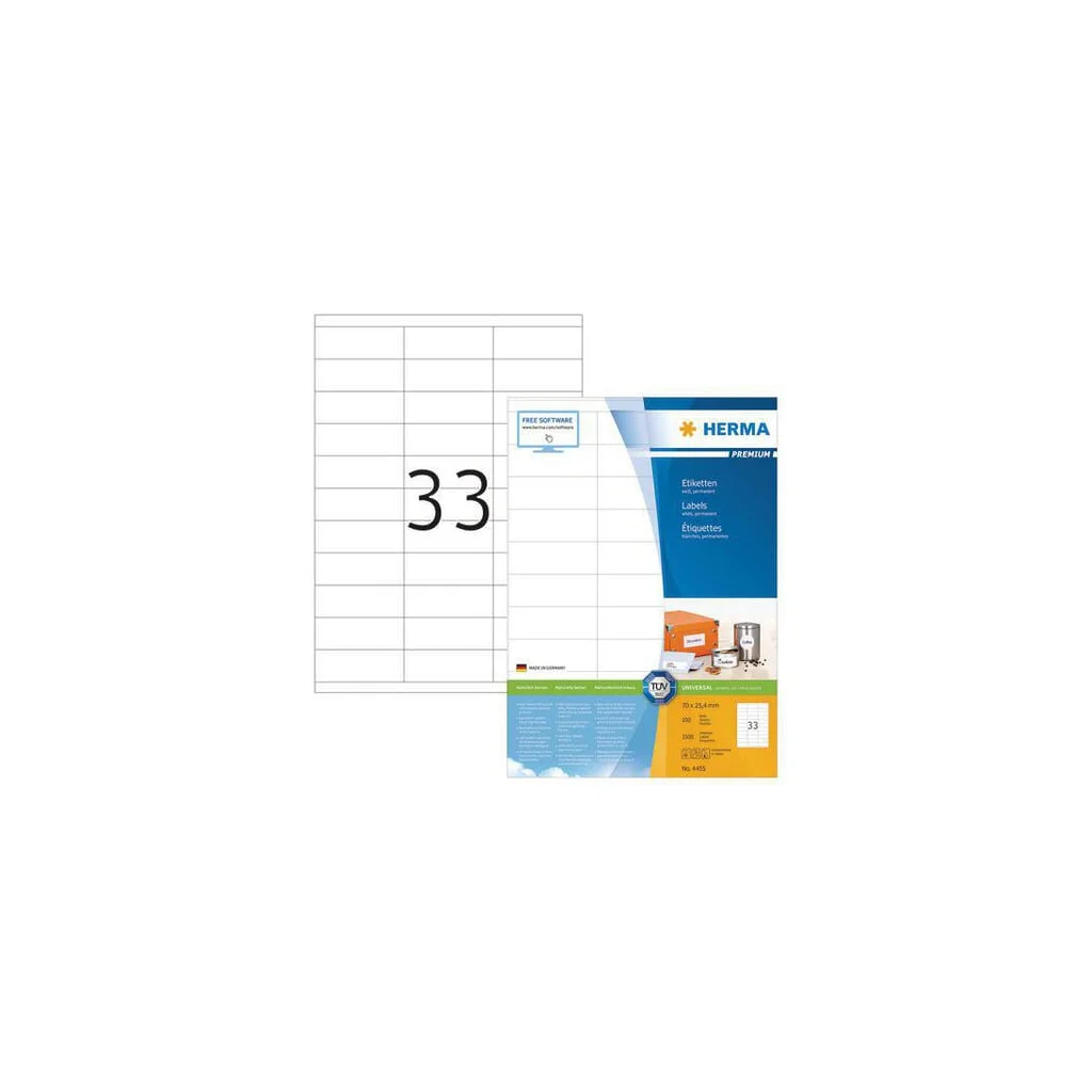 Card de prețuri 70x25,4mm pe A4 VPM20235