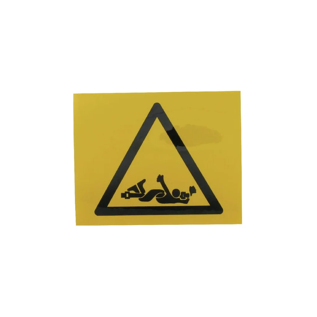Autocolant semn de avertizare PTO 50x50mm WB000004
