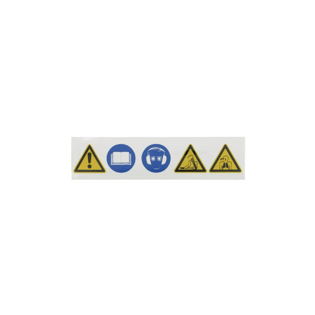 Autocolant indicator informații avertismente suflantă frunze WB000012