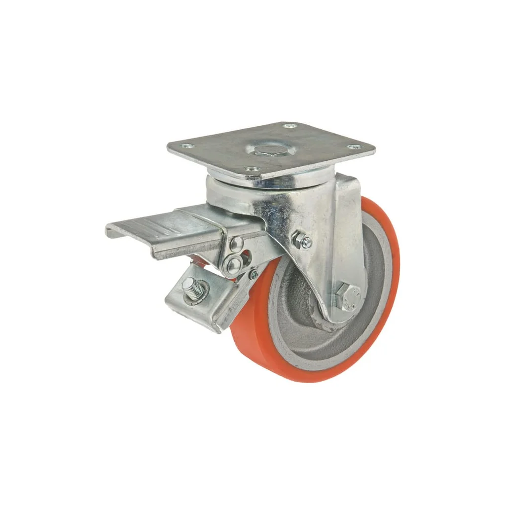 Rolă de ghidare cu frână 125mm WH700P125
