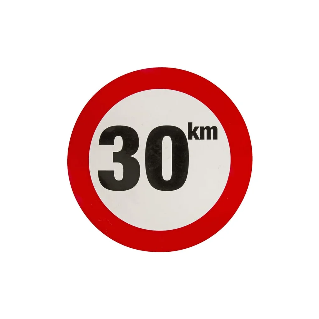 Autocolant indicator interzis viteză maximă: 30km/h WB3001