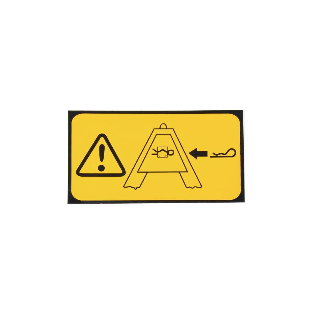 Autocolant semn de avertizare utilizați clema R WB000007